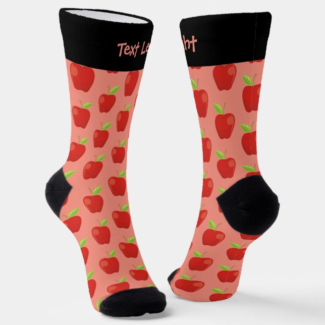 Chaussette Chaussettes Motifs rouges Apple (Angulaire)