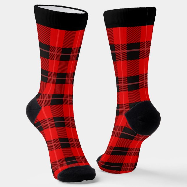 Chaussette Chaussettes motifs rouges et blanches pour Noël (Angulaire)