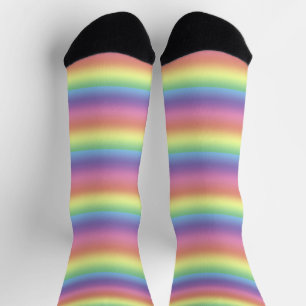 Chaussette Chaussettes - Pastel Rainbow Stripes