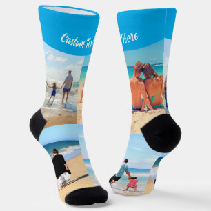 Chaussette Chaussettes personnalisées avec collage de photos 