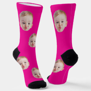 Chaussette Chaussettes personnalisées avec visage cadeau enfa