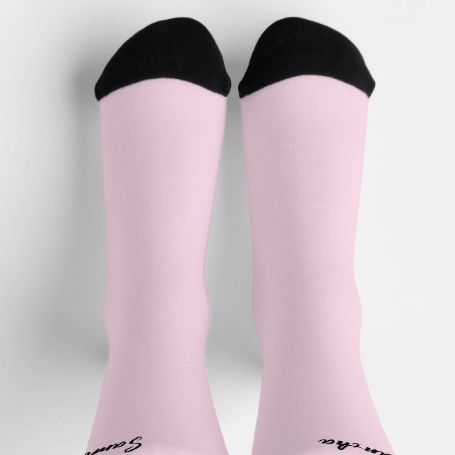 Chaussette Chaussettes personnalisées mignonnes roses (Haut)