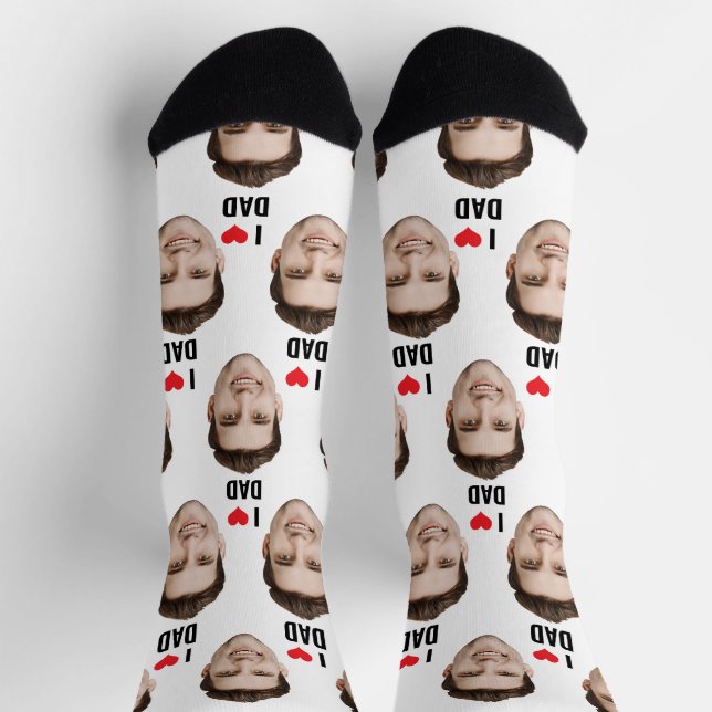 Chaussette Chaussettes personnalisées Papa Maman Chaussettes  (Haut)