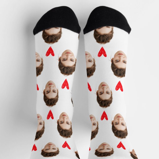 Chaussette Chaussettes personnalisées pour ami garçon Chausse (Haut)