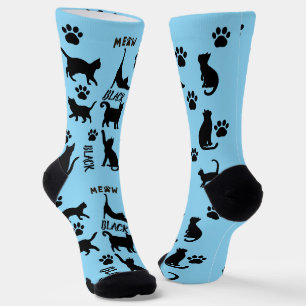 Chaussette Chaussettes personnalisées pour chat noir Cadeau