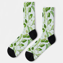 Chaussettes Petits Pois Verts