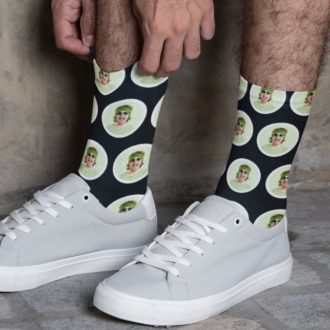 Chaussette Chaussettes photo personnalisées à visage drôle Je (Créateur téléchargé)