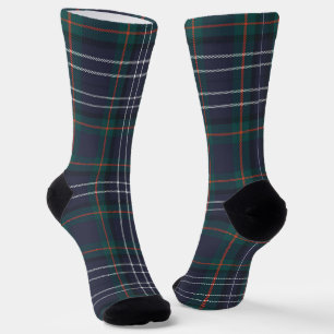 Chaussette Chaussettes Plaid Bleues Traditionnelles