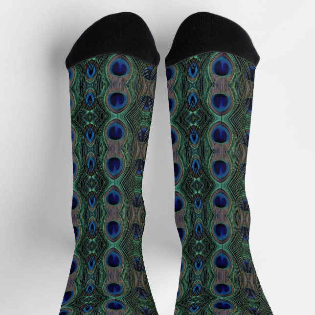 Chaussette Chaussettes - Plumes de paon (Haut)