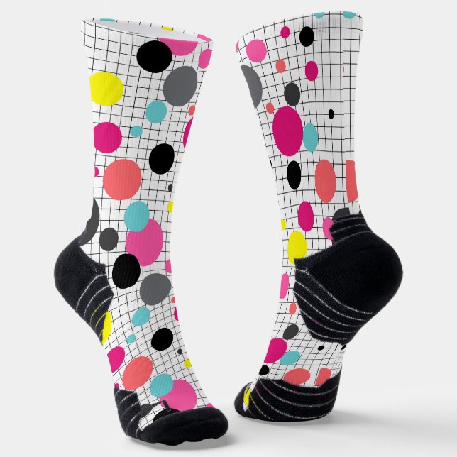 Chaussette Chaussettes pois Memphis (Angulaire)