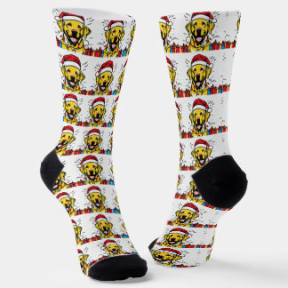 Chaussette chaussettes pour chien avec casquettes de Noël