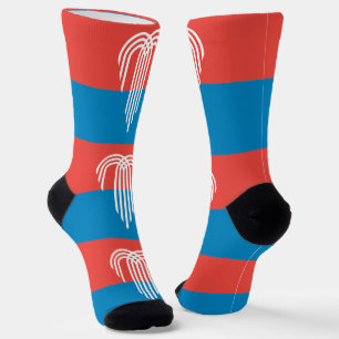 Chaussette Chaussettes pour femmes avec le drapeau de Kansas 