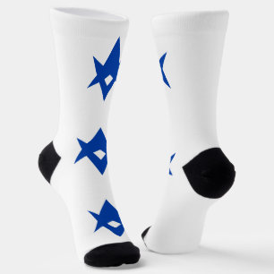 Chaussette Chaussettes pour femmes avec le drapeau de la vill