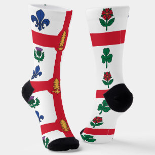 Chaussette Chaussettes pour femmes avec le drapeau de Montréa