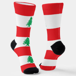 Chaussette Chaussettes pour femmes avec le drapeau du Liban