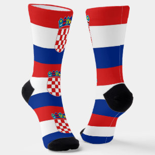 Chaussette Chaussettes pour hommes avec drapeau de Croatie