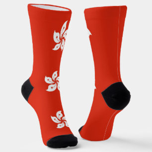 Chaussette Chaussettes pour hommes avec drapeau de Hong Kong