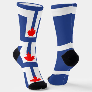 Chaussette Chaussettes pour hommes avec drapeau de Toronto, C