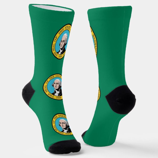 Chaussette Chaussettes pour hommes avec drapeau de Washington (Angulaire)