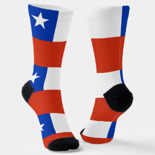 Chaussette Chaussettes pour hommes avec drapeau du Chili