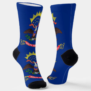 Chaussette Chaussettes pour hommes avec drapeau du Dakota du 