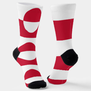 Chaussette Chaussettes pour hommes avec drapeau du Groenland