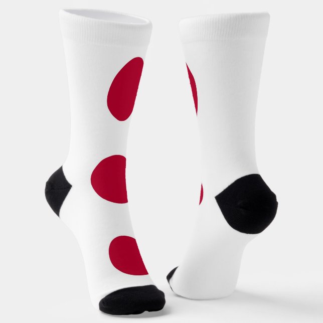 Chaussette Chaussettes pour hommes avec drapeau du Japon (Angulaire)