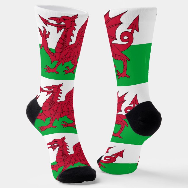 Chaussette Chaussettes pour hommes avec drapeau du Pays de Ga (Angulaire)