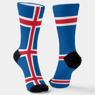 Chaussette Chaussettes pour hommes avec drapeau islandais