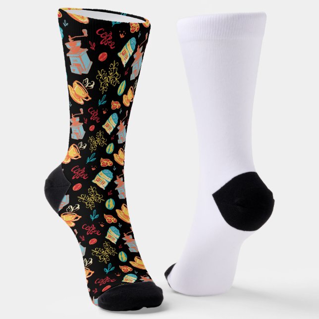 Chaussette Chaussettes pour toxicomanies au café (Angulaire)