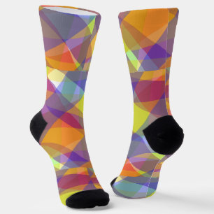 Chaussette Chaussettes Premium Géométrique Lumineuse