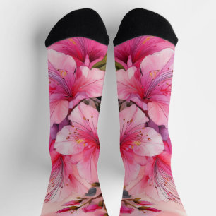 Chaussette Chaussettes Premium pour équipage - Azalées roses