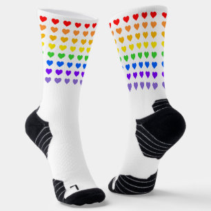 Chaussette Chaussettes Pride Coeurs Arc-en-ciel