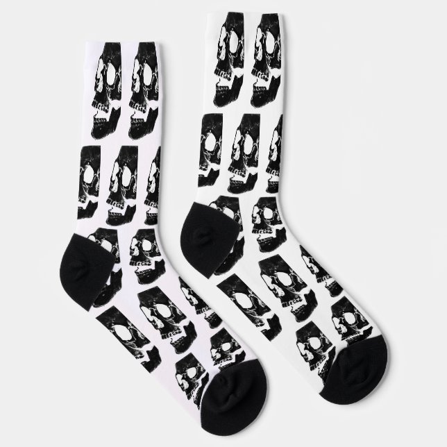 Chaussette Chaussettes radiographiques pour le crâne amusant (Droite)