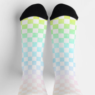 Chaussette Chaussettes Rainbow Check