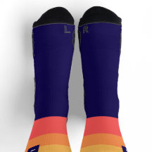 Chaussettes rayées initiales. Personnalisé. Chauss