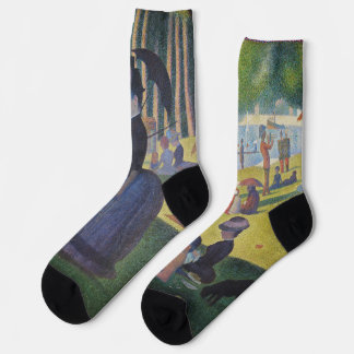 Chaussette Chaussettes Seurat Peinture Dimanche Sur La Grande