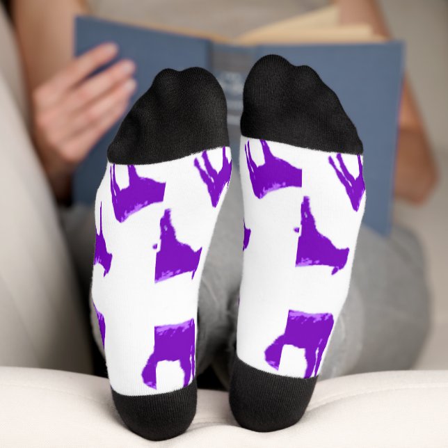 Chaussette Chaussettes Vache Violette (Fond)