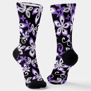 CHAUSSETTE CHAUSSURES ALOHA HAWAII (NOIR/VIOLET)