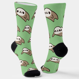 Chaussette Chaussures Brown Kawaii : Chaussettes vertes douil