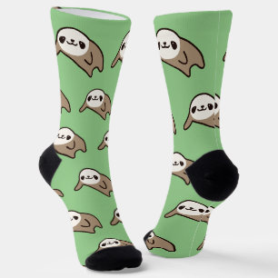 Chaussette Chaussures Brown Kawaii : Chaussettes vertes douil