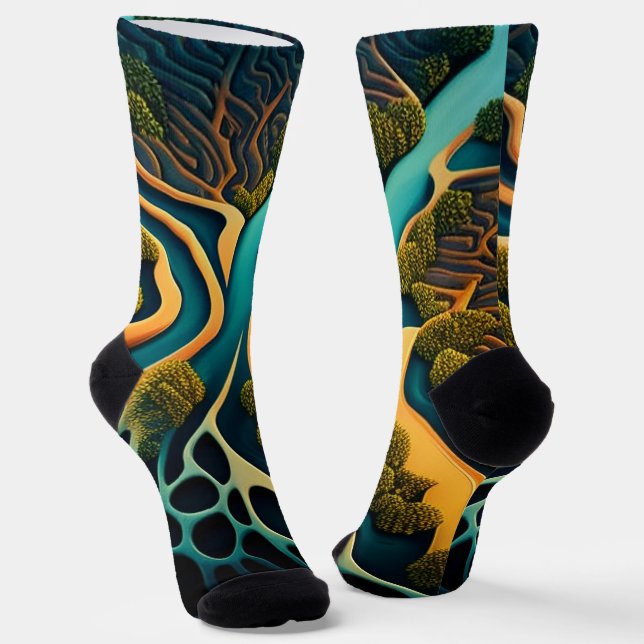 Chaussette Chemins du pays des rêves (Angulaire)