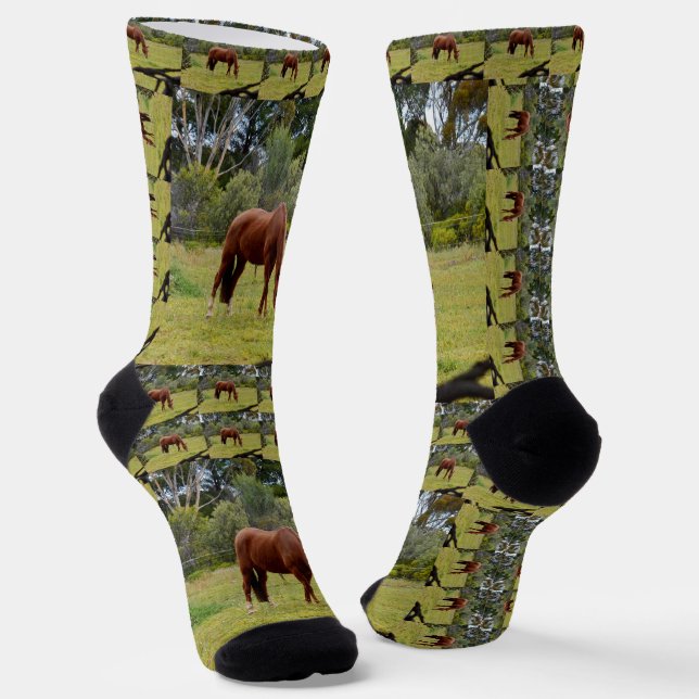Chaussette Cheval Brown, Chaussettes d'équipage (Angulaire)