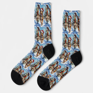 Chaussette Chien Bouvier Australien Red Heeler Noël