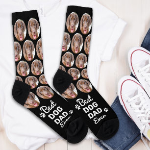 Chaussette CHIEN DAD Personnalisé Cute Pet Photo Novelty Crew