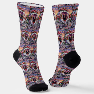 Chaussette Chien d'eau portugais Saint-Valentin