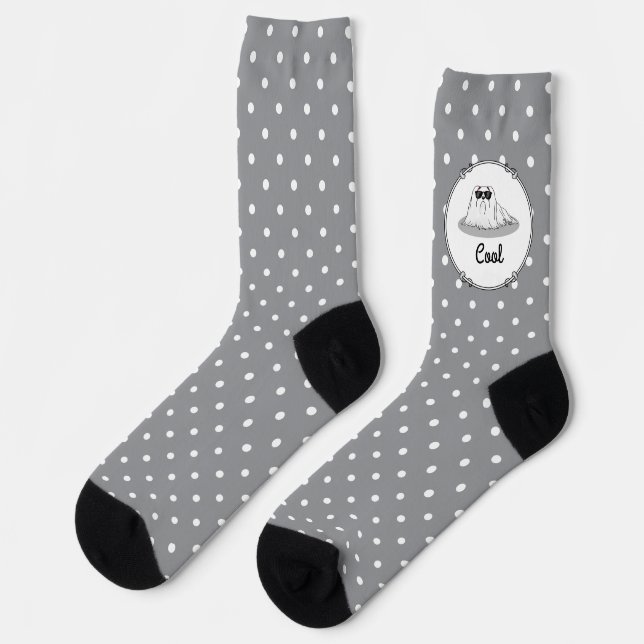 Chaussette Chien maltais cool avec lunettes de soleil mignon (Gauche)