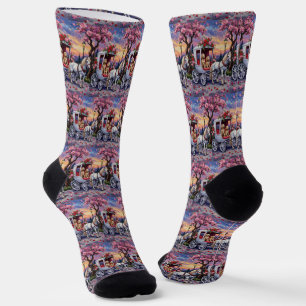 Chaussette Chien Setter Anglais Saint-Valentin