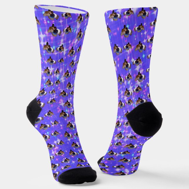 Chaussette Chiens, Chaussettes, Guinéennes pourpres (Angulaire)