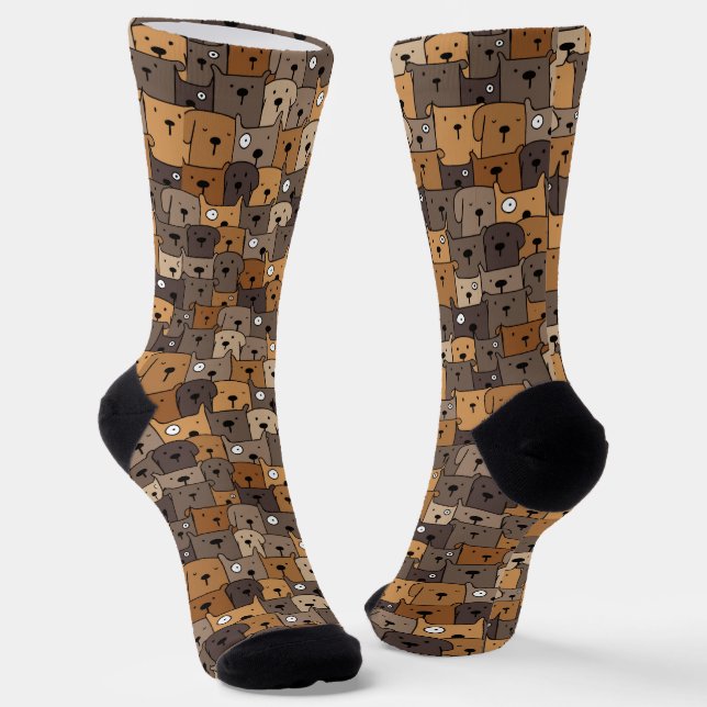 Chaussette Chiens de Cute Kawaii (Angulaire)